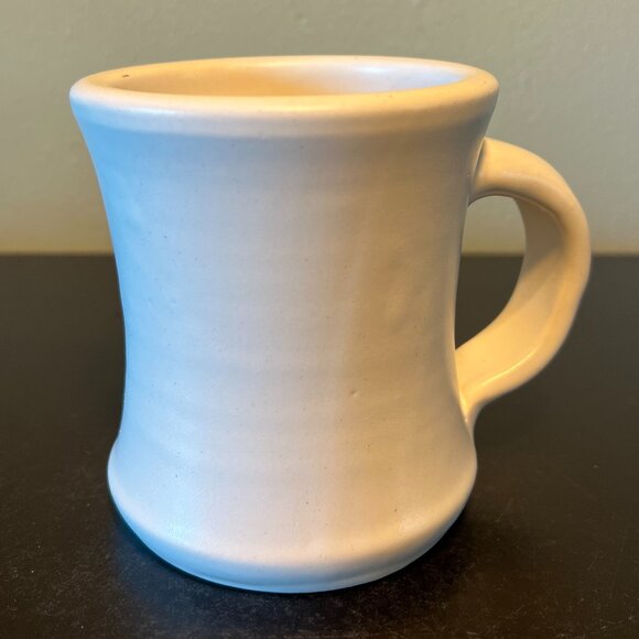 Handcrafted White Matte Pottery Mug with Rooster on Minnesota Shaped Medalion - Picture 5 of 12